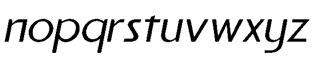 Reiner Neue Medium Italic Font LOWERCASE