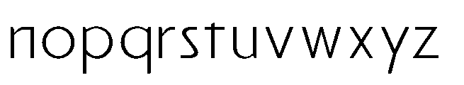Reiner Neue Regular Font LOWERCASE
