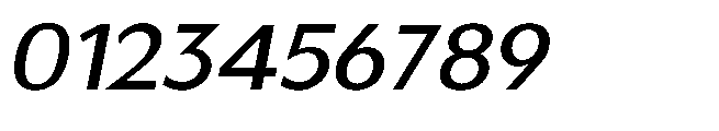 Reiner Neue Semi Bold Italic Font OTHER CHARS
