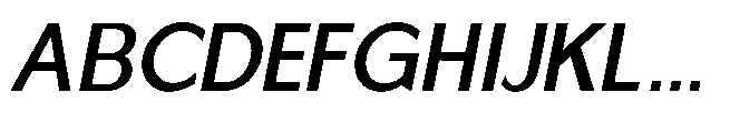 Reiner Neue Semi Bold Italic Font UPPERCASE