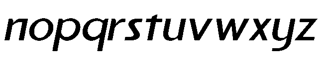 Reiner Neue Semi Bold Italic Font LOWERCASE