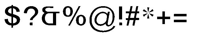 Reiner Neue Semi Bold Font OTHER CHARS