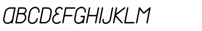 Reiseburo Display Thin Italic Font UPPERCASE