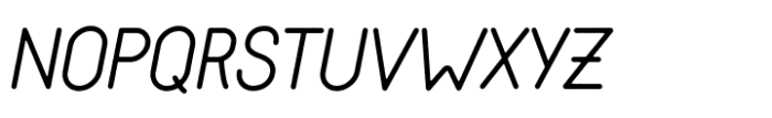 Reiseburo Display Thin Italic Font UPPERCASE