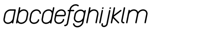 Reiseburo Display Thin Italic Font LOWERCASE