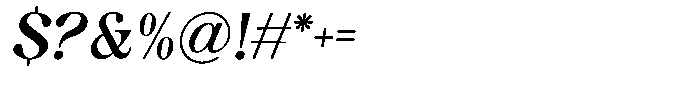 Reiternal Oblique Font OTHER CHARS