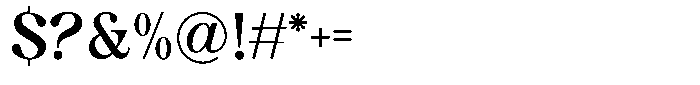 Reiternal Regular Font OTHER CHARS