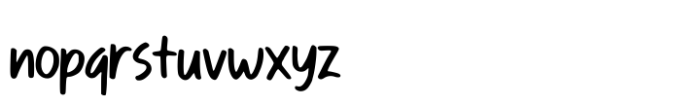 Rejoiceful Biro Font LOWERCASE