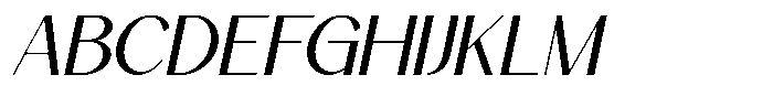 Rekgiva Italic Font UPPERCASE