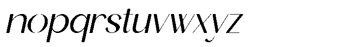 Rekgiva Italic Font LOWERCASE