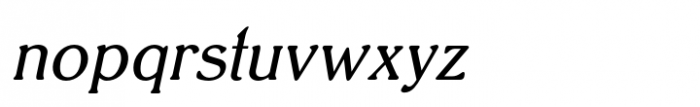 Rekord Antiqua Oblique Font LOWERCASE