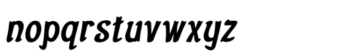Rekson Bold Slant Font LOWERCASE