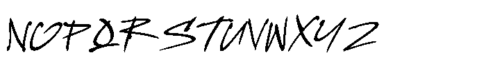 Rekstix Shuty Font UPPERCASE
