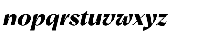 Relais Black Italic Font LOWERCASE