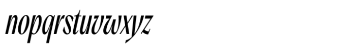 Relais Comp Medium Italic Font LOWERCASE