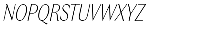 Relais Condensed Extra Light Italic Font UPPERCASE