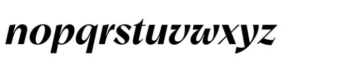 Relais Extra Bold Italic Font LOWERCASE