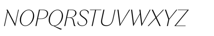Relais Extralight Italic Font UPPERCASE