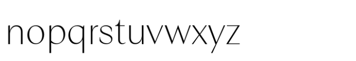 Relais Extralight Font LOWERCASE