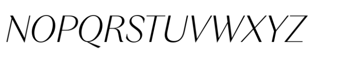 Relais Light Italic Font UPPERCASE