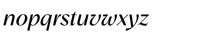 Relais Medium Italic Font LOWERCASE