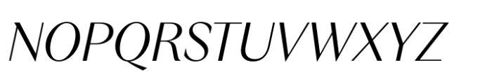 Relais Regular Italic Font UPPERCASE