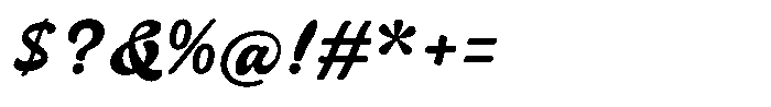 Relastic Script Regular Font OTHER CHARS