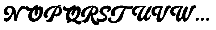 Relastic Script Regular Font UPPERCASE