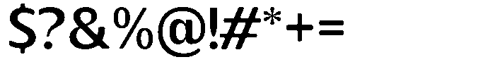 Relastig Soft SemiBold Font OTHER CHARS