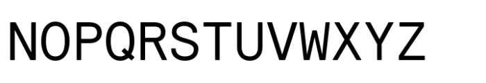 Relative Mono Pro 10 Pitch Font UPPERCASE