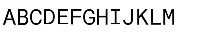 Relative Mono Pro Variable Pitch Font UPPERCASE