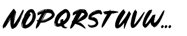 Relax Brush Font UPPERCASE