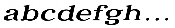 Relica Light Extended Italic Font LOWERCASE