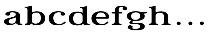 Relica Light Extended Font LOWERCASE
