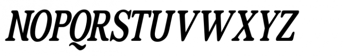 Relica Medium Condensed Italic Font UPPERCASE