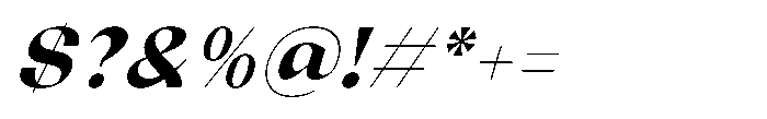 Relicta Bold Italic Font OTHER CHARS