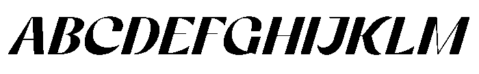 Relicta Bold Italic Font UPPERCASE