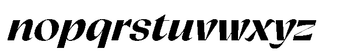 Relicta Bold Italic Font LOWERCASE