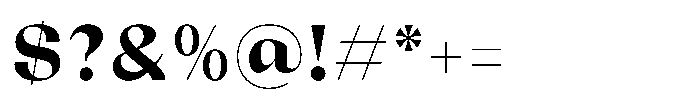 Relicta Bold Font OTHER CHARS