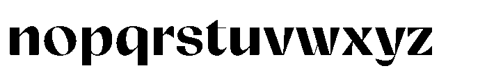 Relicta Bold Font LOWERCASE
