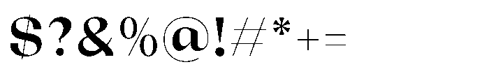 Relicta Demibold Font OTHER CHARS