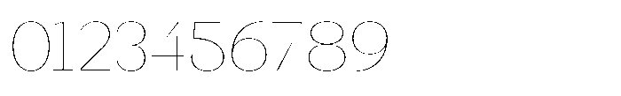 Relicta Thin Font OTHER CHARS