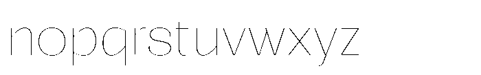 Relicta Thin Font LOWERCASE