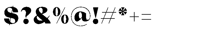 Relicta Ultra Font OTHER CHARS