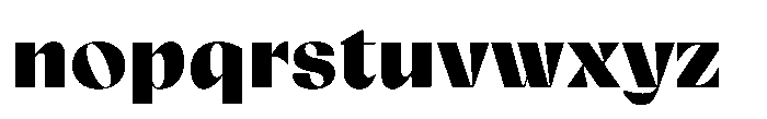 Relicta Ultra Font LOWERCASE