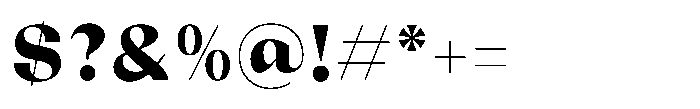 Relicta Ultrabold Font OTHER CHARS