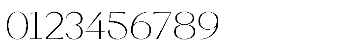 Relicta Ultralight Font OTHER CHARS