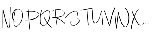 Relieved Signature Font UPPERCASE