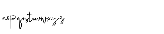 Relieved Signature Font LOWERCASE