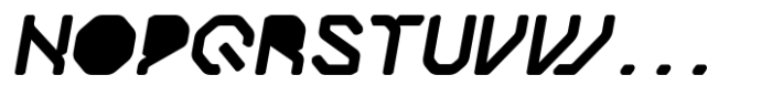 Relif Regular Fill Oblique Font UPPERCASE